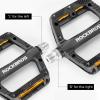 imageROCKBROS Mountain Bike Pedals Bicycle Nylon Pedals 916 Inch Sealed Bearing Lightweight Platform for Road Mountain BMX MTB Bikeblack
