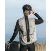 imageROCKBROS Cycling Vest for Men Women Windbreaker Breathable Bike Vest Sleeveless Lightweight with Back Pockets SilverSilver