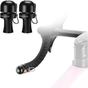 imageROCKBROS Bike Bell Copper Alloy Bicycle Bell Road Bike Bells for Adults with 100dB Lound Sound and Fit for 087in222 mm Bicycle End PlugBlack2