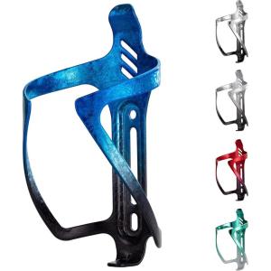 imageROCKBROS Bike Water Bottle Holder Aluminum Alloy Bike Bottle Cage Lightweight Bike Cup Holder for Road Mountain BikesTextured blueblack