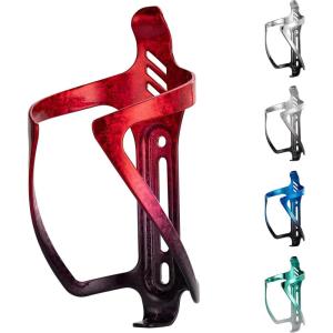 imageROCKBROS Bike Water Bottle Holder Aluminum Alloy Bike Bottle Cage Lightweight Bike Cup Holder for Road Mountain BikesTextured redblack