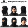 imageROCKBROS Distressed Balaclava Ski Mask for Men Women Full Face Knitted Balaclava Windproof Ski Mask for Cold WeatherBlack2 Pack