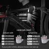 imageROCKBROS Mens Cycling Gloves with SBR Pad AntiSlip Breathable for Spring Autumn Sports RidingGray