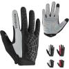 imageROCKBROS Mens Cycling Gloves with SBR Pad AntiSlip Breathable for Spring Autumn Sports RidingGray