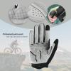 imageROCKBROS Mens Cycling Gloves with SBR Pad AntiSlip Breathable for Spring Autumn Sports RidingRed Black