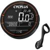 imageROCKBROS Bike Computer Wireless GPS Accurate Bike Speedometer with Bluetooth Mini Cycling Computer IPX6 Waterproof ANT Bicycle Odometer with Automatic Backlight 25quot LCD Screen and Larger BatteryComputerholderBlack
