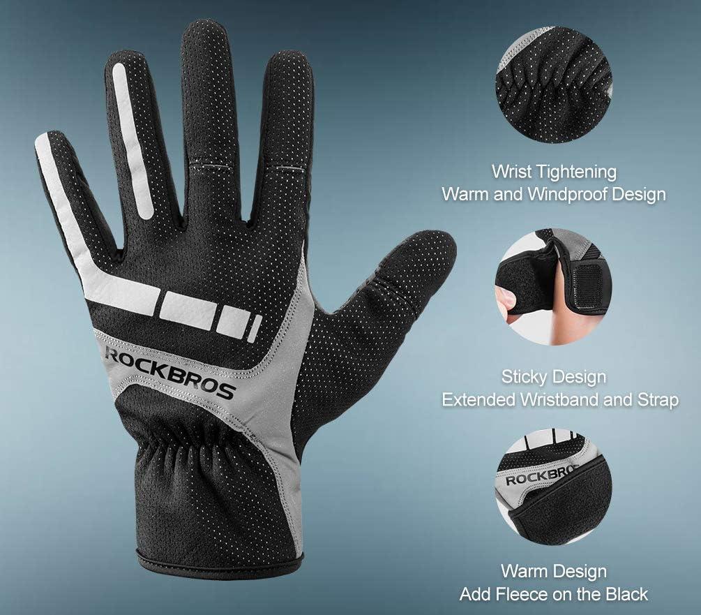 imageROCKBROS Cycling Gloves  Full Finger Motocycle Mountain Bike Biking Gloves for Men