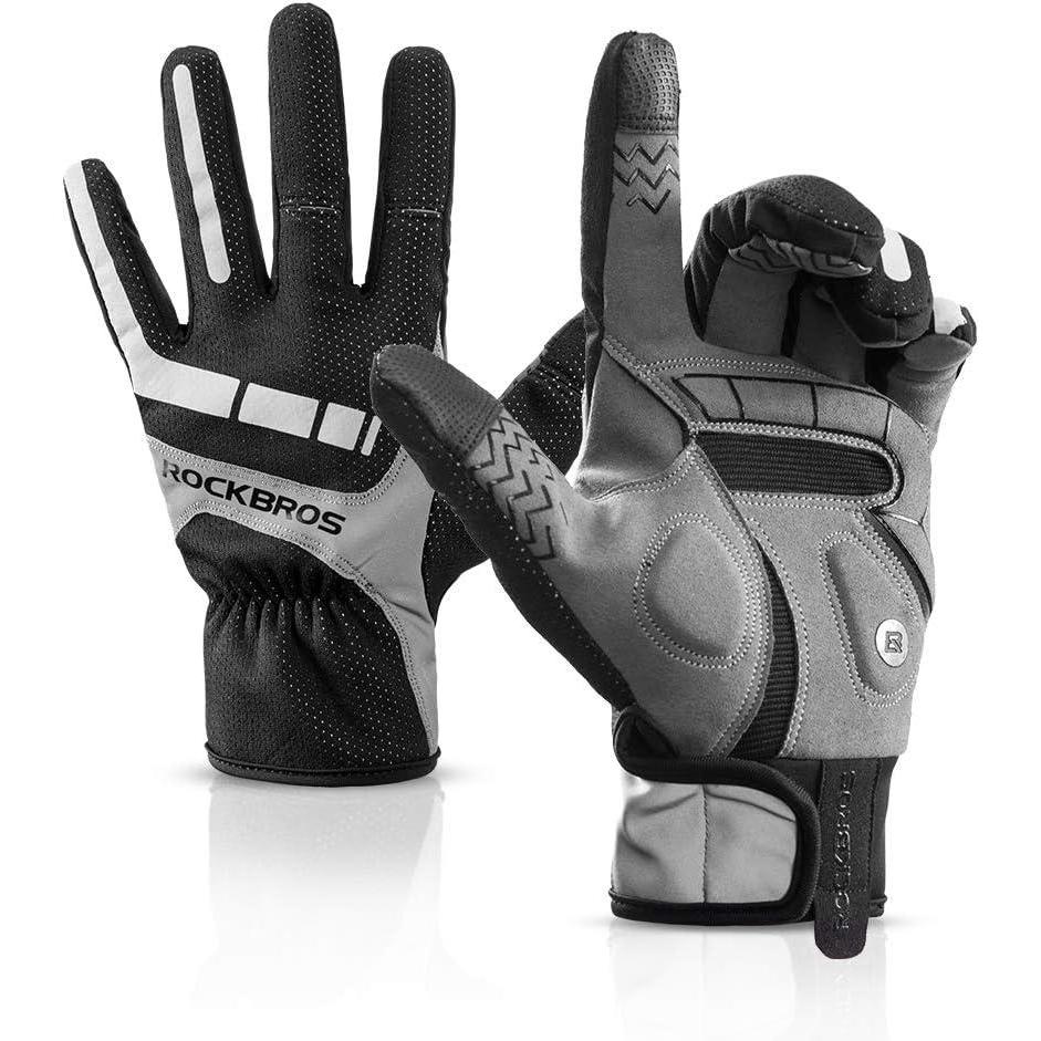 imageROCKBROS Cycling Gloves  Full Finger Motocycle Mountain Bike Biking Gloves for Men