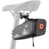 imageROCKBROS Bike Saddle Bag with Night Riding Taillight and Brake Sensor Waterproof Road ampamp Mountain Bike