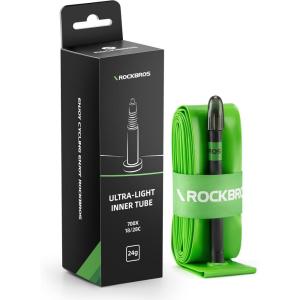 image:imageROCKBROS Bike Tube 700C622mm Presta Valve Inner Tubes 700C18232528C65mm85mm General TPU Lightweight EasyTaking Bike Tubes for Cyclinggreen