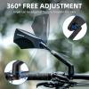 image:imageROCKBROS Bike Mirrors for Handlebars HD Antiglare amp Scratch Resistant Rear View Bicycle Mirrors Foldable Retractable amp Adjustable Mount for 2124cm Handlebar Ebike Escooter Accessories LeftRight Side