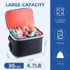 image:imageROCKBROS Backpack Cooler Waterproof 30 Can Large LeakProof Cooler Bags Insulated Portable Soft Sided Cooler for Ice Beer Drink Travel Fishing Beach Golf Picnic Camping GiftsBlack