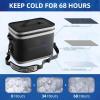image:imageROCKBROS Backpack Cooler Waterproof 30 Can Large LeakProof Cooler Bags Insulated Portable Soft Sided Cooler for Ice Beer Drink Travel Fishing Beach Golf Picnic Camping GiftsBlack
