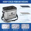 image:imageROCKBROS Backpack Cooler Waterproof 30 Can Large LeakProof Cooler Bags Insulated Portable Soft Sided Cooler for Ice Beer Drink Travel Fishing Beach Golf Picnic Camping GiftsGray