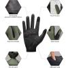 image:imageROCKBROS Cycling Gloves for Men Women XRD Shock Absorbing Bicycle Riding AntiSlip Breathable Full Finger UVSunProtection Gloves for RoadMountain amp Electric BikeEBike CommuterGreen