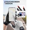 image:imageROCKBROS Cycling Gloves for Men Women XRD Shock Absorbing Bicycle Riding AntiSlip Breathable Full Finger UVSunProtection Gloves for RoadMountain amp Electric BikeEBike CommuterWhite