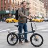 image:imageROCKBROS SNK 20Inch Folding Bike 366 lb Portable Lightweight HighCarbon Steel Electrophoretic Frame Shimano 7SpeedBlue