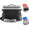 image:imageROCKBROS Backpack Cooler Waterproof 30 Can Large LeakProof Cooler Bags Insulated Portable Soft Sided Cooler for Ice Beer Drink Travel Fishing Beach Golf Picnic Camping GiftsBlack