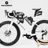 image:imageROCKBROS Bike Saddle Bag Lightweight 120g Bicycle Seat Bag with LED Light Hanging amp Reflective Logo Waterproof 3D Shell Bike Storage Bag for Road amp Mountain BikesBlackRed