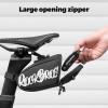 image:imageROCKBROS Bike Saddle Bag Lightweight 120g Bicycle Seat Bag with LED Light Hanging amp Reflective Logo Waterproof 3D Shell Bike Storage Bag for Road amp Mountain BikesBlackRed