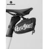 image:imageROCKBROS Bike Saddle Bag Lightweight 120g Bicycle Seat Bag with LED Light Hanging amp Reflective Logo Waterproof 3D Shell Bike Storage Bag for Road amp Mountain BikesBlackBlack