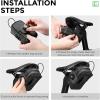 image:imageROCKBROS WaterResistant Bike Saddle Bag with Water Bottle Holder amp Taillight Hanger  Large Capacity Rear Seat Pack for Road amp Mountain CyclingBlack
