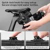 image:imageROCKBROS WaterResistant Bike Saddle Bag with Water Bottle Holder amp Taillight Hanger  Large Capacity Rear Seat Pack for Road amp Mountain CyclingBlack and white lines