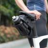 image:imageROCKBROS WaterResistant Bike Saddle Bag with Water Bottle Holder amp Taillight Hanger  Large Capacity Rear Seat Pack for Road amp Mountain CyclingBlack and white lines