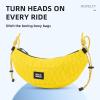 image:imageROCKBROS Banana Shaped Handlebar Bag for Motorcycle amp Folding Bikes  18L Novelty Waist Pack  Sturdy Nylon Crossbody Sling Pouch for Moped Scooter Cycling