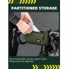 image:imageROCKBROS Bike Handlebar Bag 21L Large Capacity Bike Front Bag Quick Release Handlebar Bags for Bicycles Scooters Multifunctional Shoulder Waist BagBlack