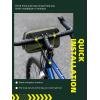image:imageROCKBROS Bike Handlebar Bag 21L Large Capacity Bike Front Bag Quick Release Handlebar Bags for Bicycles Scooters Multifunctional Shoulder Waist BagGreen