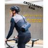 image:imageROCKBROS Bike Handlebar Bag 22L Bicycle Handle Bar Bag Portable Bike Front Bag Handlebar Storage Bag with Shoulder StrapNavy Blue