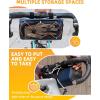 image:imageROCKBROS Bike Handlebar Bag 22L Bicycle Handle Bar Bag Portable Bike Front Bag Handlebar Storage Bag with Shoulder StrapNavy Blue