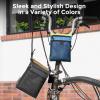 image:imageROCKBROS Bike Handlebar Bag 2in1 Lightweight Front Bag amp Adjustable Shoulder Bag MultiFunction Bicycle Bag for Folding Bikes Scooters Kids Bikes BlackGreen