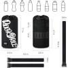 image:imageROCKBROS Bike Water Bottle Holder Handlebar Bike Feedbag with Quick Access Universal Compatible with Road Bike MTB EBike Cruiser Scooter Wheelchair Bottle CagesBlack