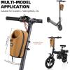 image:imageROCKBROS Electric Scooter Bag Bike Handlebar Bag with External Water Bottle Holder Proprietary Magnetic Snap 15L Storage Bag for Electric Scooters Ebike and Folding Bicycles BlackBrown