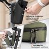 image:imageROCKBROS Electric Scooter Bag Bike Handlebar Bag with External Water Bottle Holder Proprietary Magnetic Snap 15L Storage Bag for Electric Scooters Ebike and Folding Bicycles BlackBrown
