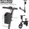 image:imageROCKBROS Electric Scooter Bag Bike Handlebar Bag with External Water Bottle Holder Proprietary Magnetic Snap 15L Storage Bag for Electric Scooters Ebike and Folding Bicycles BlackBlack