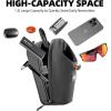 image:imageROCKBROS Electric Scooter Bag Bike Handlebar Bag with External Water Bottle Holder Proprietary Magnetic Snap 15L Storage Bag for Electric Scooters Ebike and Folding Bicycles BlackBlack
