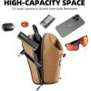 image:imageROCKBROS Electric Scooter Bag Bike Handlebar Bag with External Water Bottle Holder Proprietary Magnetic Snap 15L Storage Bag for Electric Scooters Ebike and Folding Bicycles BlackBrown