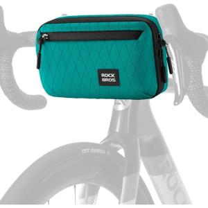 image:imageROCKBROS Bike Handlebar Bag 21L Large Capacity Bike Front Bag Quick Release Handlebar Bags for Bicycles Scooters Multifunctional Shoulder Waist BagBlue