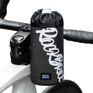 image:imageROCKBROS Bike Water Bottle Holder Handlebar Bike Feedbag with Quick Access Universal Compatible with Road Bike MTB EBike Cruiser Scooter Wheelchair Bottle CagesBlack