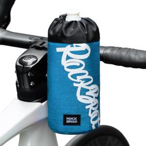 image:imageROCKBROS Bike Water Bottle Holder Handlebar Bike Feedbag with Quick Access Universal Compatible with Road Bike MTB EBike Cruiser Scooter Wheelchair Bottle CagesBlue