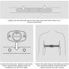 image:imageROCKBROS HRM812 Heart Rate Monitor Chest Strap  ANT  Bluetooth IP67 Waterproof 800H Battery Life Wide Compatibility