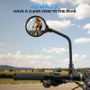 image:imageROCKBROS Bike Mirror Handlebar Mount 360Rotatable Adjustable Bicycle Rear View Mirror HD Wide Angle Clear Acrylic Convex Safe Bike Mirror for Mountain Road Bike Electric MotorcycleBlack2 Piece