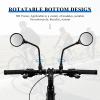image:imageROCKBROS Bike Mirror Handlebar Mount 360Rotatable Adjustable Bicycle Rear View Mirror HD Wide Angle Clear Acrylic Convex Safe Bike Mirror for Mountain Road Bike Electric MotorcycleBlack2 Piece