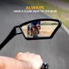 image:imageROCKBROS Bike Mirrors for Handlebars HD BlastResistant Bicycle Mirror for Ebike 360 Degree Adjustable Bike Rear View Mirror Easy to Install Left and Rightblackleft and right