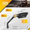 image:imageROCKBROS Bike Mirrors for Handlebars HD BlastResistant Bicycle Mirror for Ebike 360 Degree Adjustable Bike Rear View Mirror Easy to Install Left and Rightblackleft and right