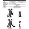 image:imageROCKBROS Bike Phone Holder Mount for 4571 Phones Quick Release Handlebar Clamp 360 Rotatable Motorcycle MountOrange