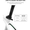image:imageROCKBROS Bike Seat Post Clamp 318349mm Aluminum Tube Quick Release for 272286mm304318mm Mountain Road Seat Tube ClipQuick Release 349mm